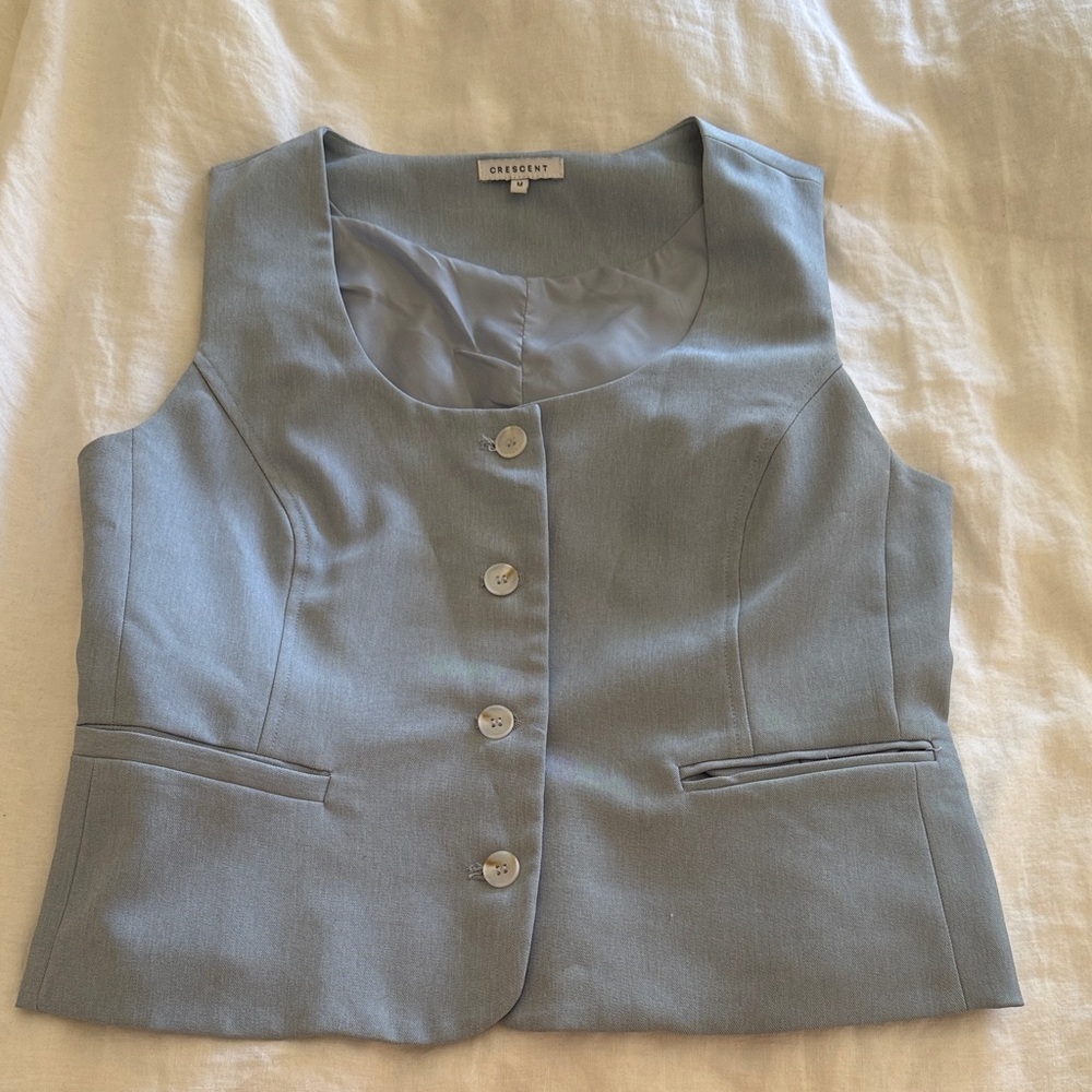Crescent Light blue vest